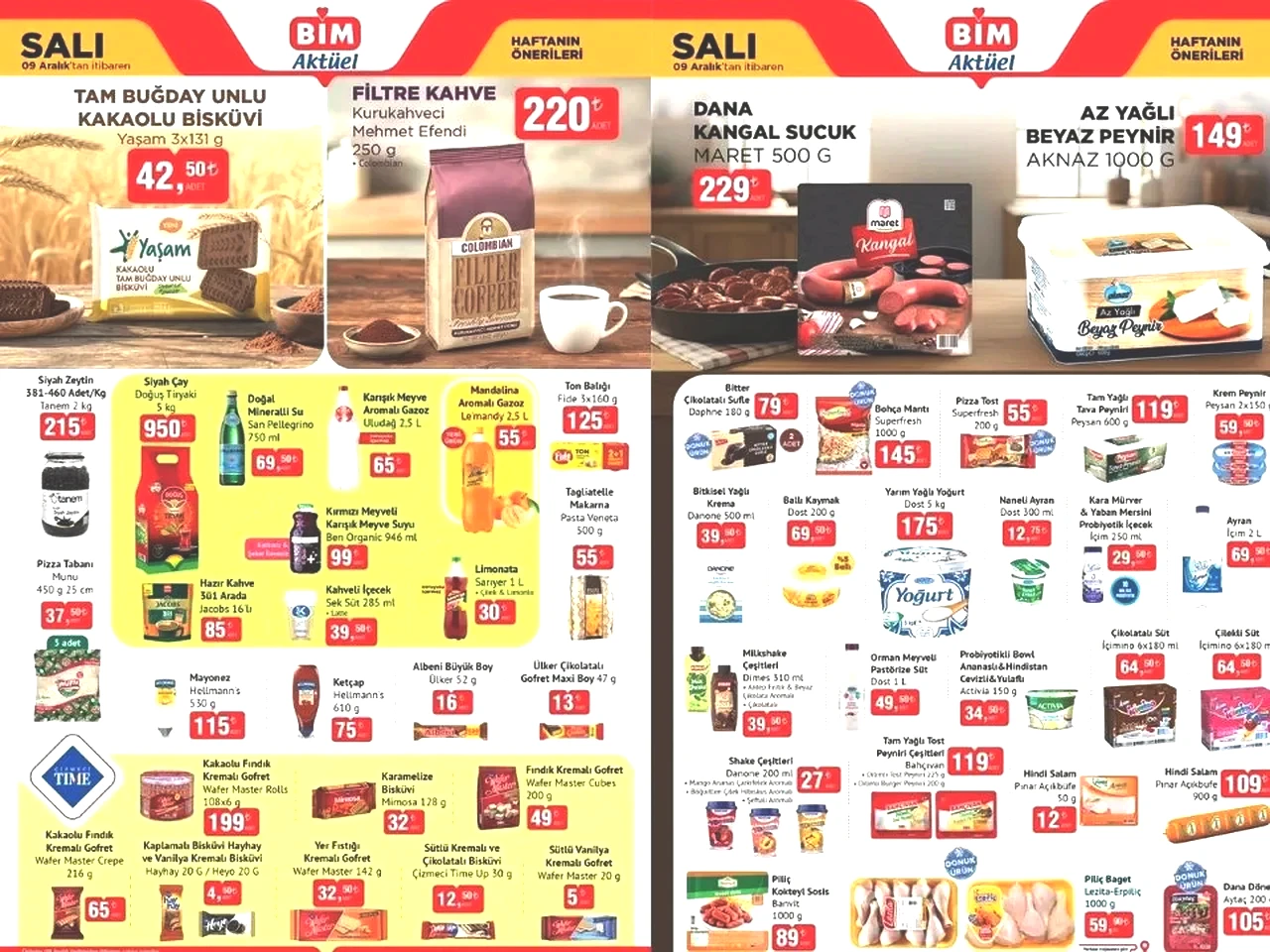 9 Aralık Salı Bim Aktüel Ürünler Kataloğu