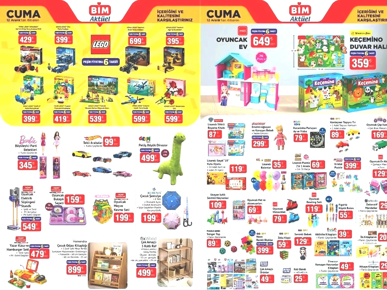 12 Aralık Cuma Bim Aktüel Ürünler Kataloğu